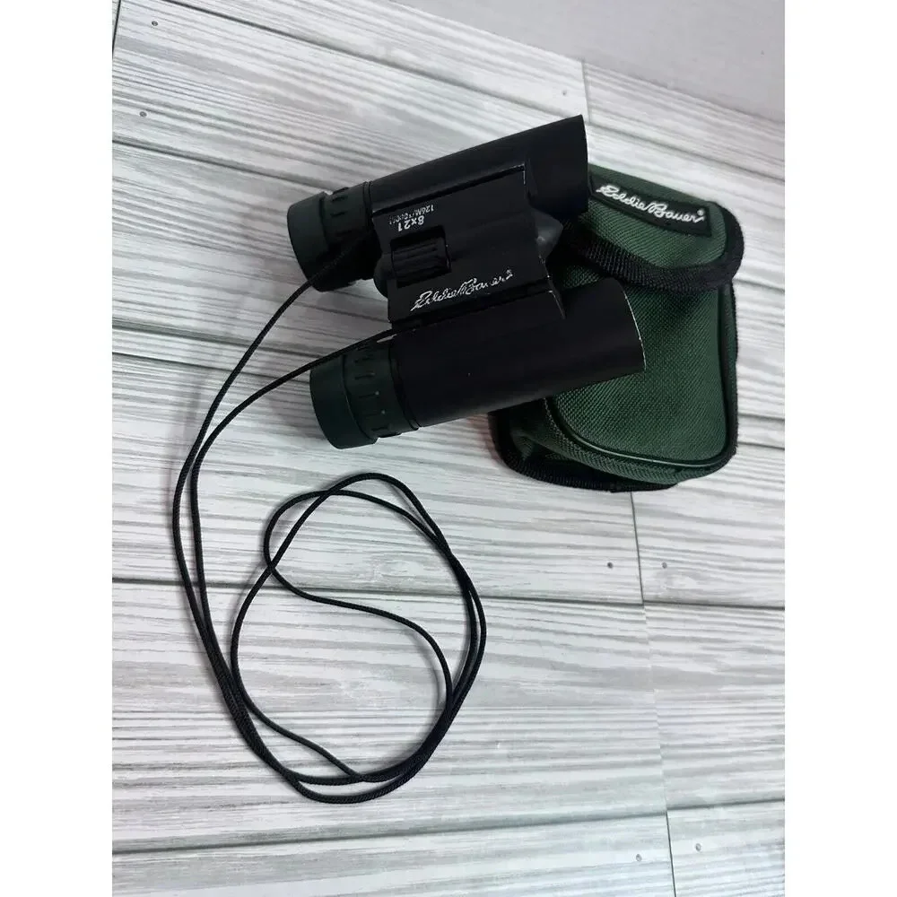 Eddie Bauer Binoculars 8x21 With Case Preowned Hunting Nature Watching